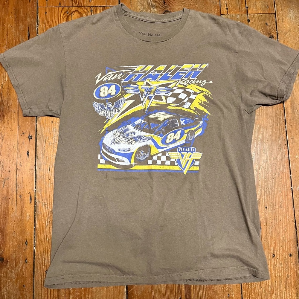 Van Halen Racing Graphic Tee - Brown
